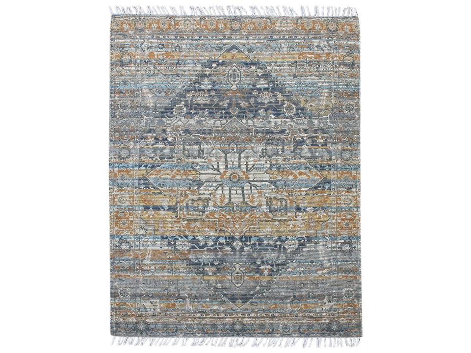 Prairie Hand-Woven Jute Blend Area Rug with Fringe
