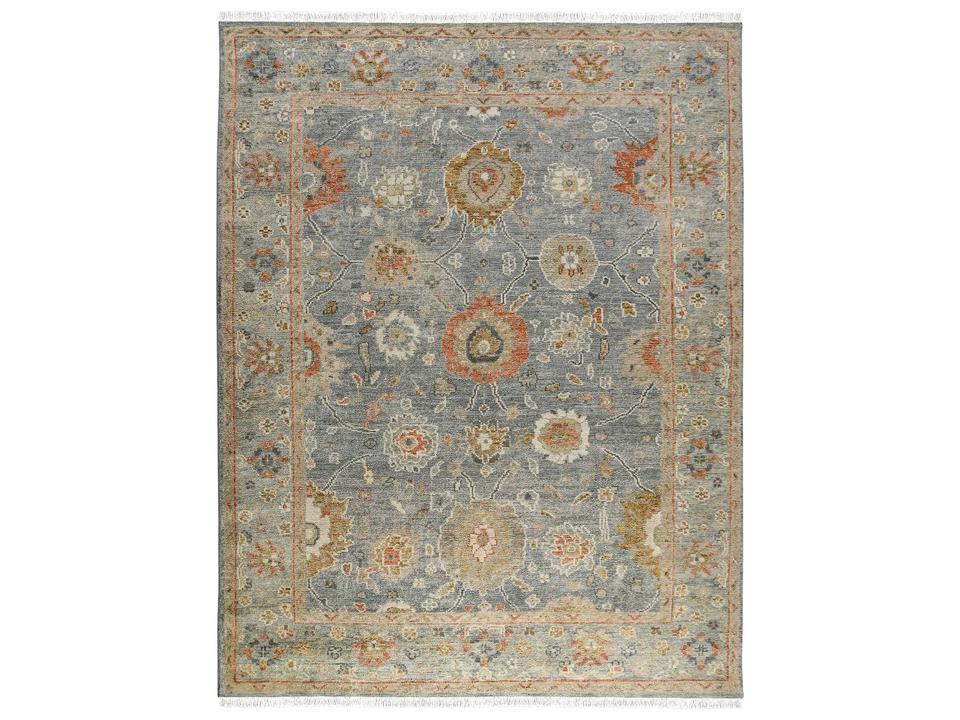 Willow Hand-Knotted New Zealand Wool Area Rug with Vintage Aesthetic