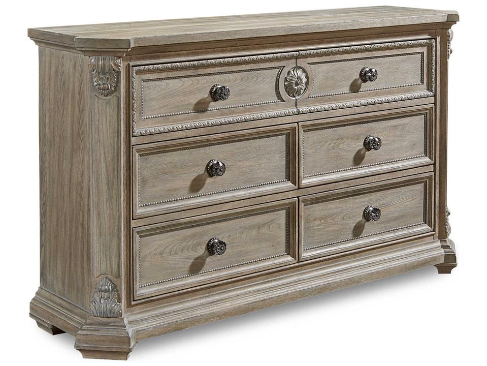Arch Salvage Grayson 6-Drawer Dresser in Parchment