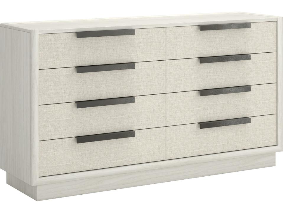 Cotiere 8-Drawer Dresser in Linen and White Oak