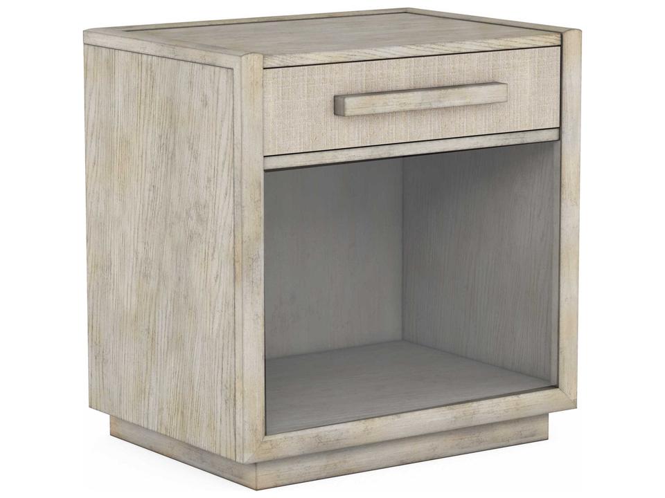 Cotiere Small Single Drawer Nightstand in Linen Finish