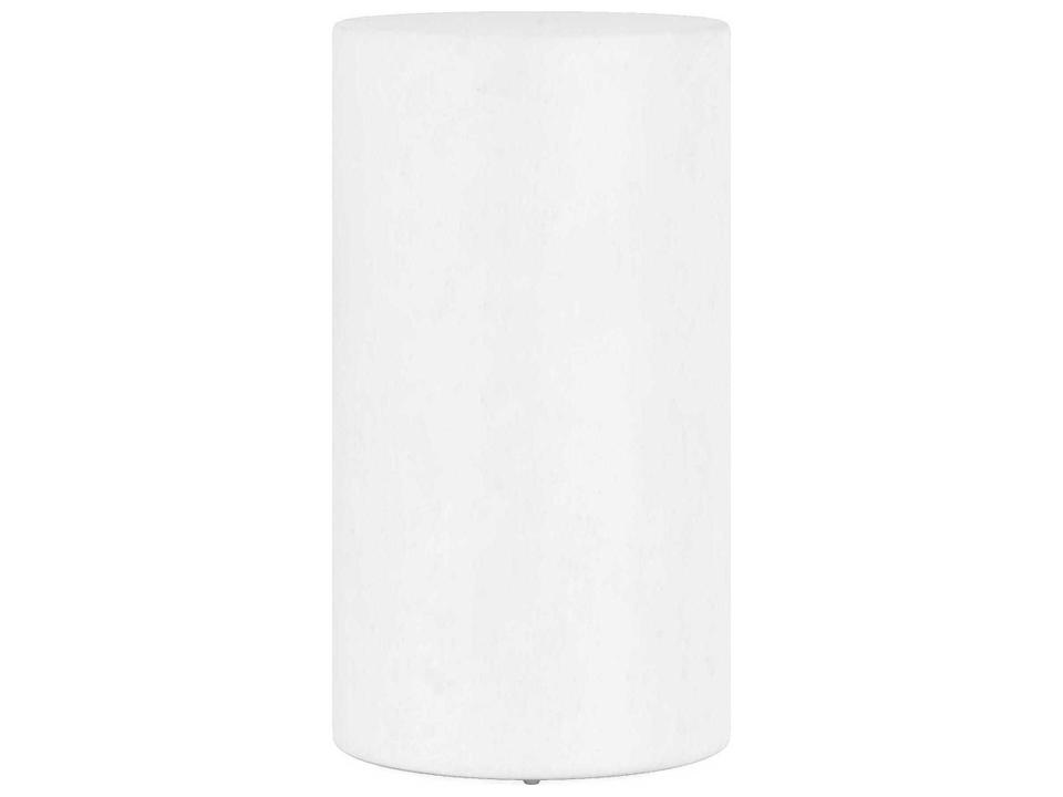 Garrison Round Chairside Table in Emory White Resin