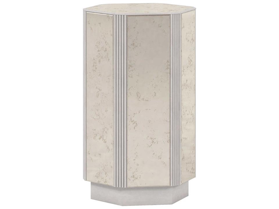 A.R.T. Furniture Mezzanine Hexagon Wood Dove Gray End Table