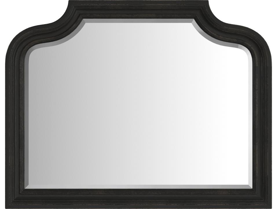 Atrium Landscape Mirror Hand Glazed Black Sable Finish