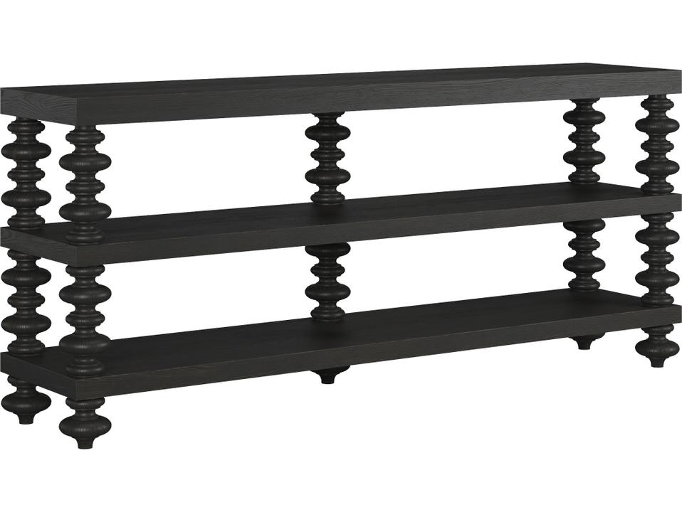 Atrium Rectangle Console Table in Hand Rubbed Black