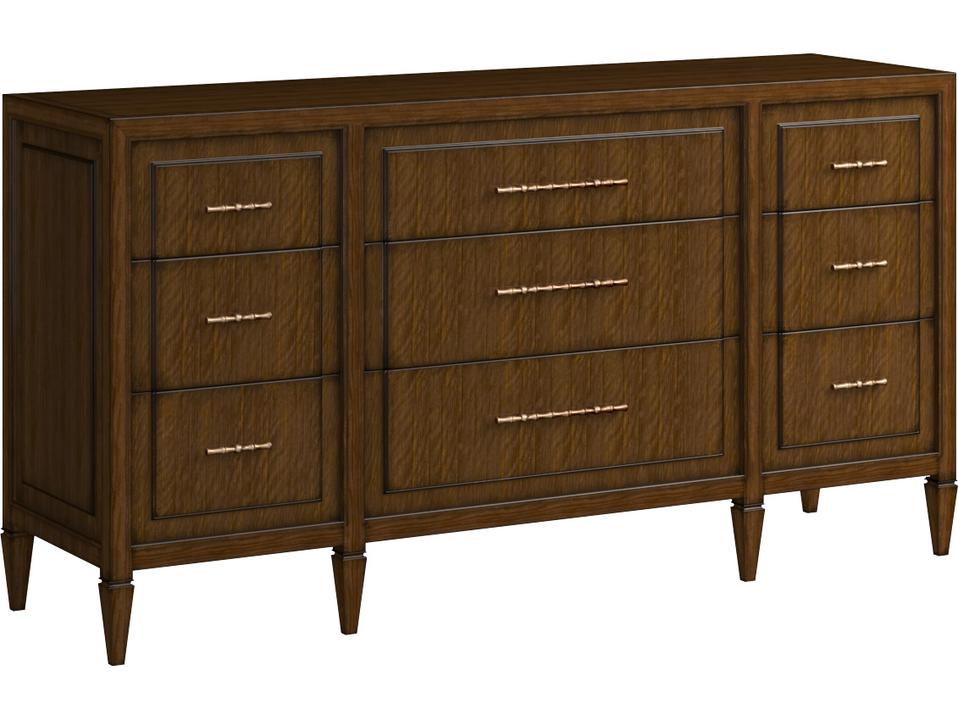 Eave 9-Drawer Dresser in Hazelnut Finish