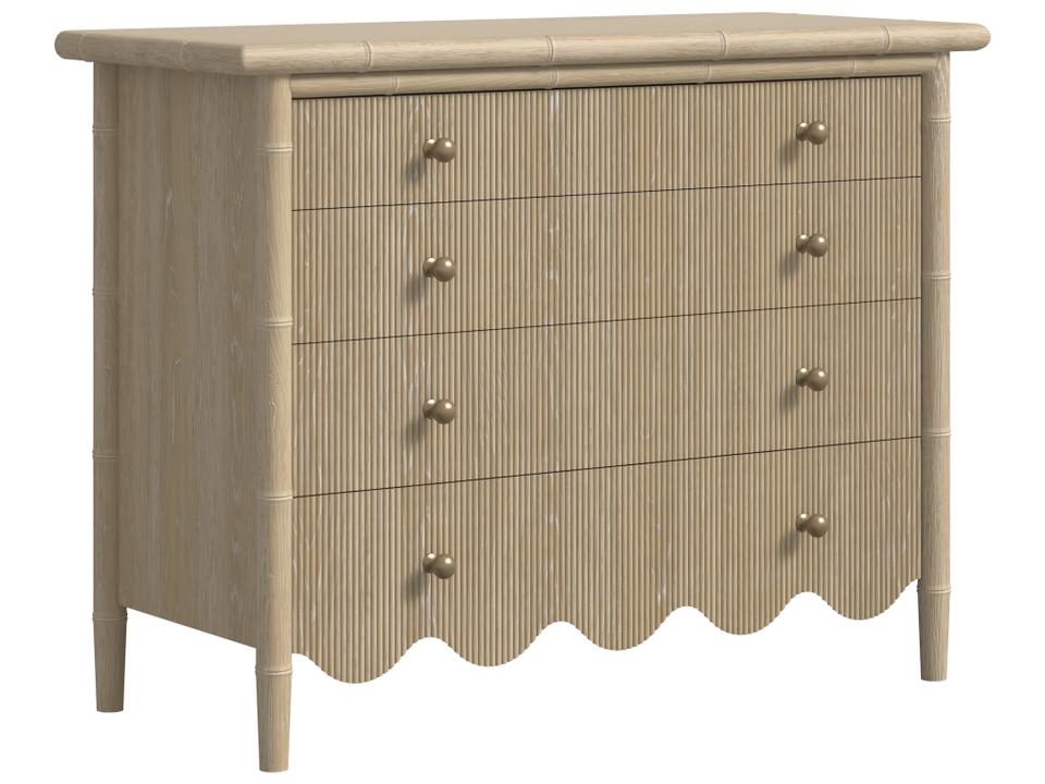 Haven 4-Drawer Bachelor's Chest in Sundrenched Oak