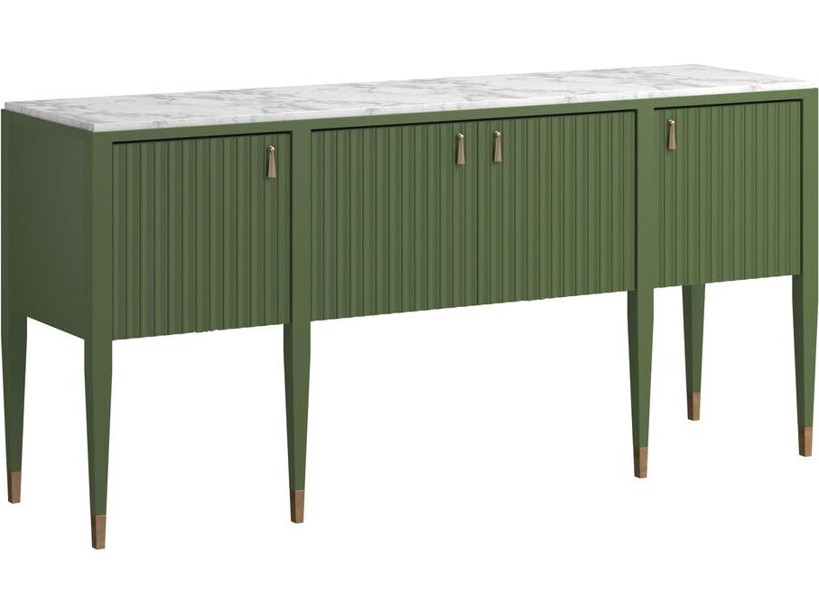 Eave II Sideboard with Marble Top in Darkened Sage