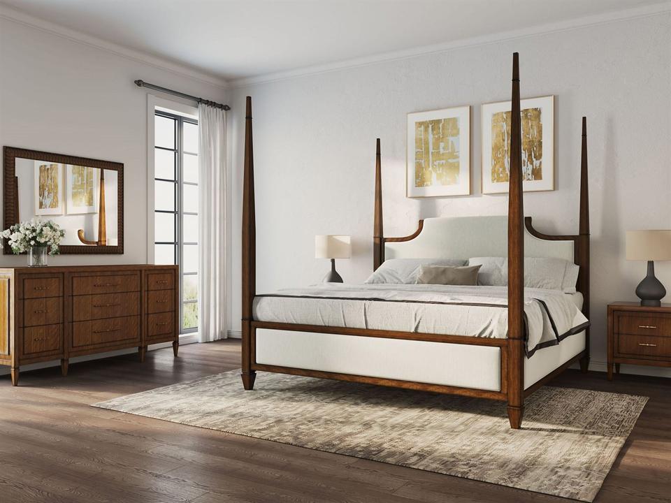 A.R.T Furniture Eave Brown Poplar Wood Bedroom Set