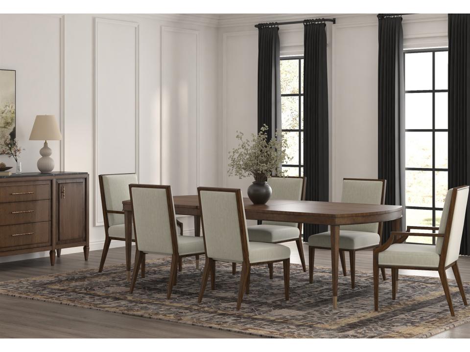 A.R.T Furniture Eave Brown Poplar Wood Dining Room Set