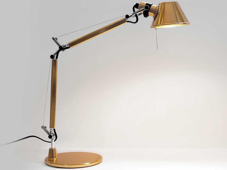 Tolomeo Micro Gold Limited Edition Table Lamp with Adjustable Arms