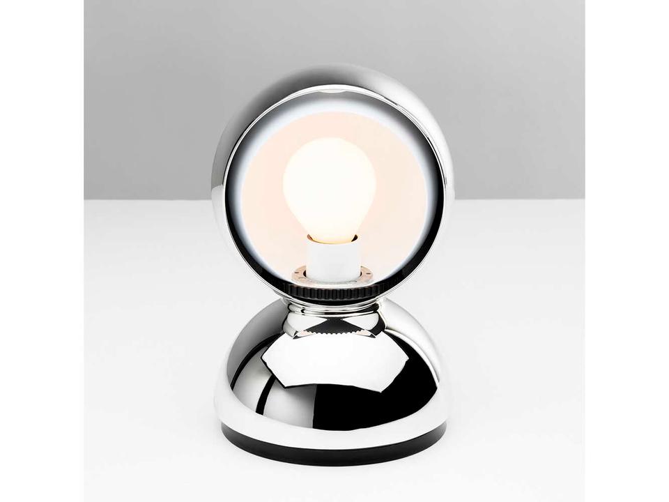 Eclisse Mirror Silver Table Lamp