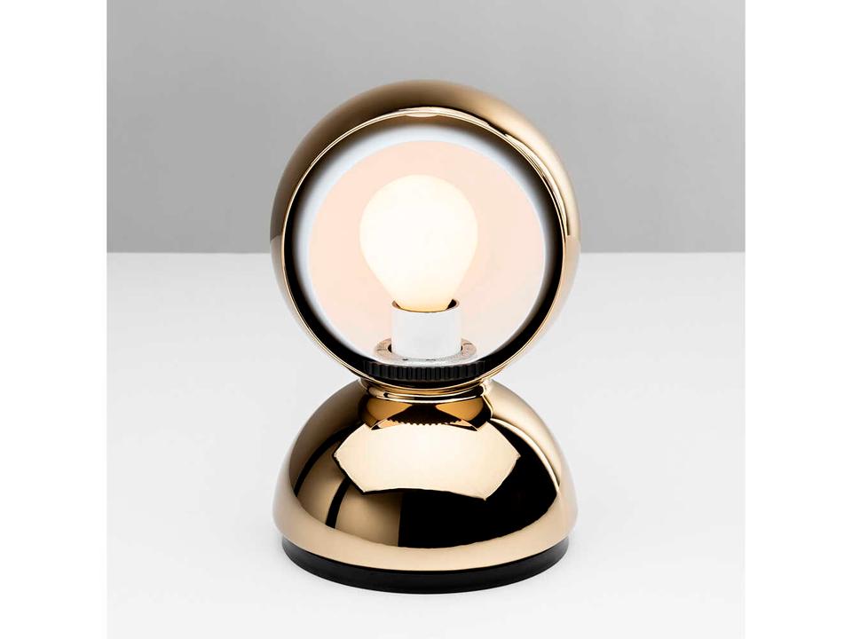 Eclisse Interactive Metal Table Lamp in Gold