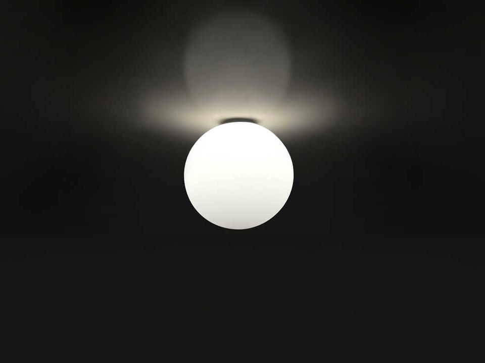 Dioscuri White Globe Flush Mount