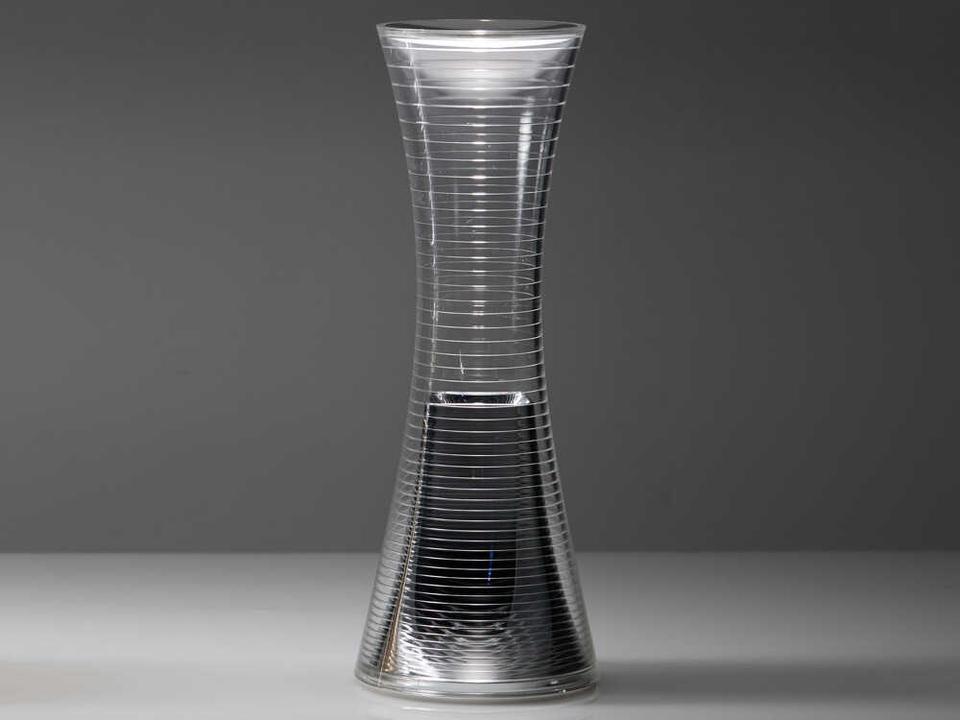 Come Together Transparent Aluminum Silver Table Lamp