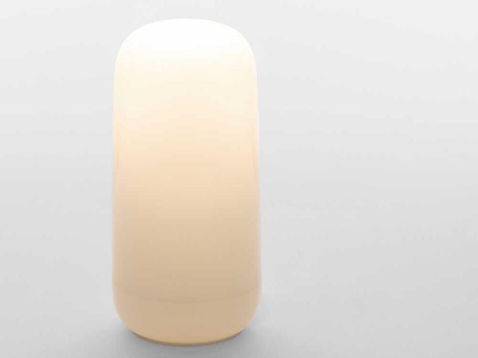 Gople Portable LED Table Lamp with Dimmable Integrated Light in White