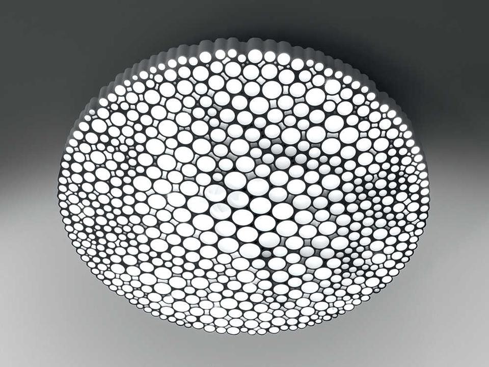 Calipso White Round Flush Mount