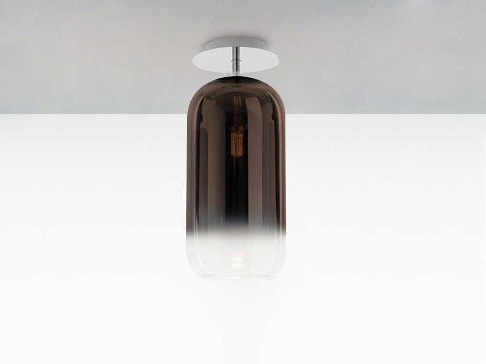 Gople Semi Flush Ceiling Light by BIG a modern hand-blown glass fixture.