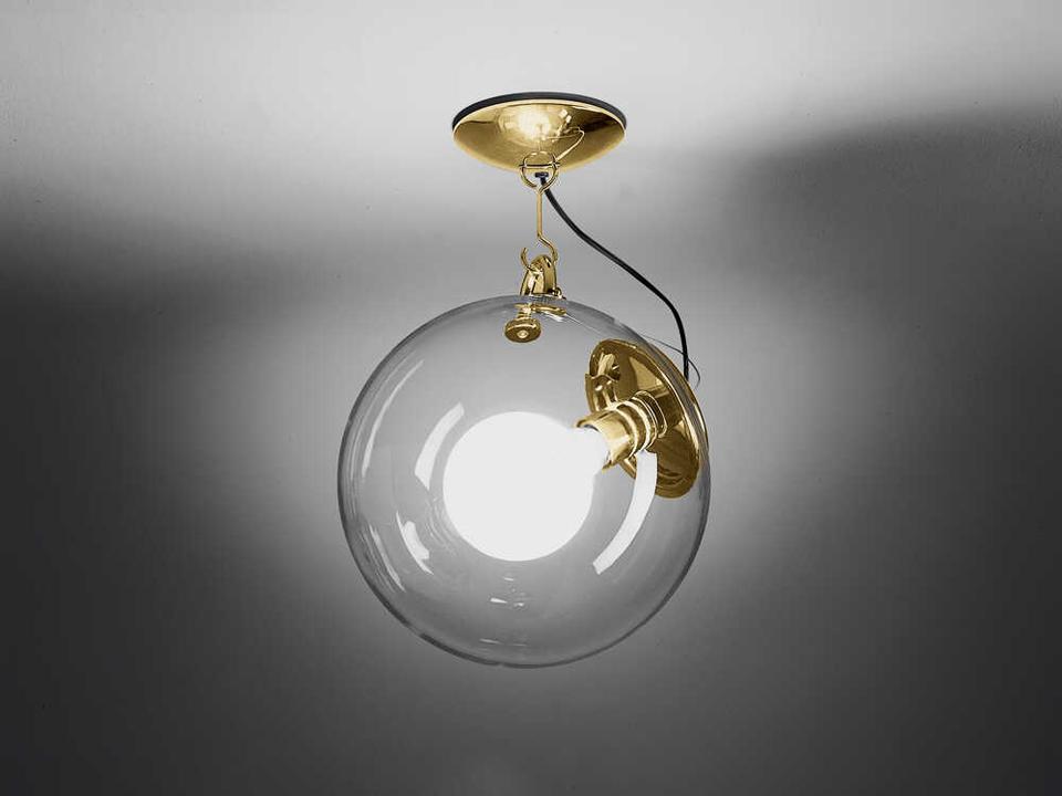 Miconos Gold Globe Semi Flush Mount