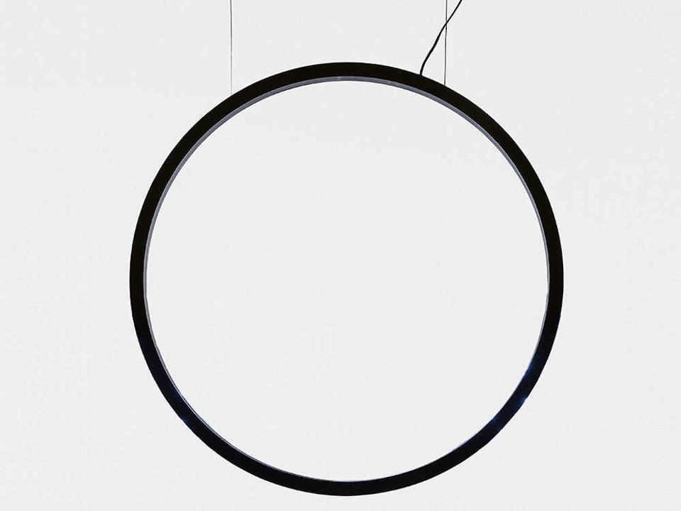 O 35 Inch Outdoor LED Hanging Light in Black
