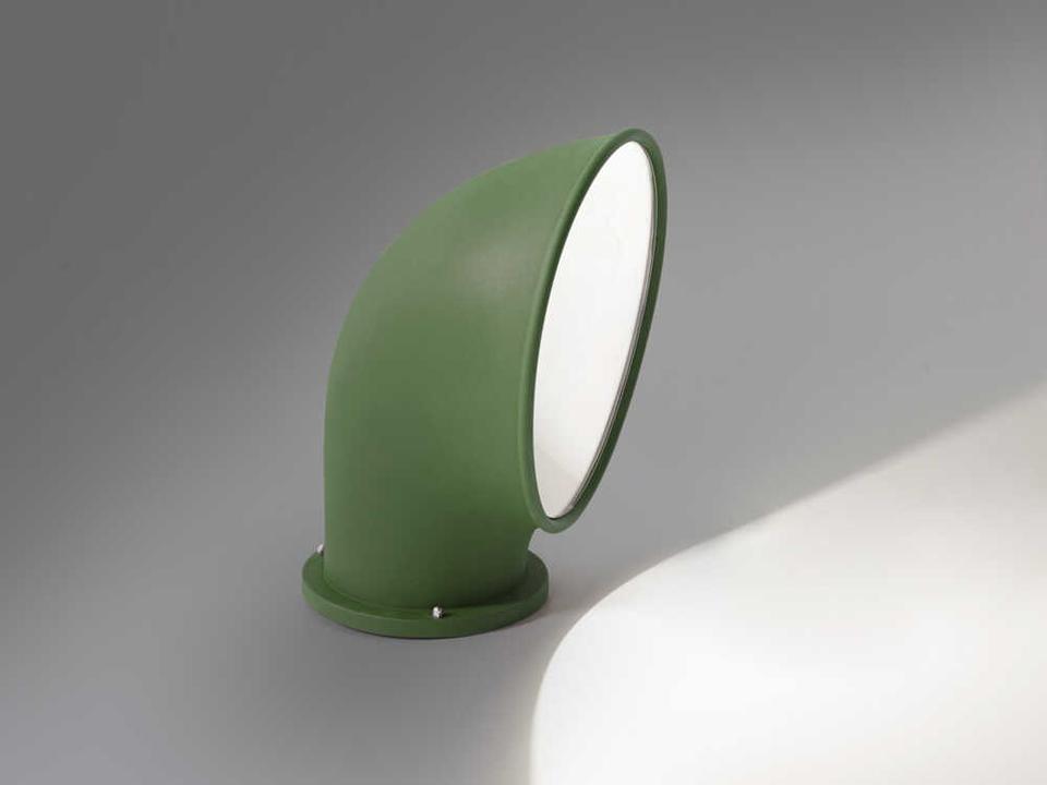 Piroscafo Die-Cast Aluminum 1-Light Outdoor Floor Light in Green