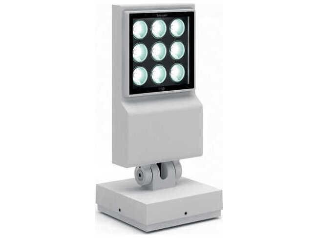 Cefiso Integrated LED Outdoor Floor Light in Grey White