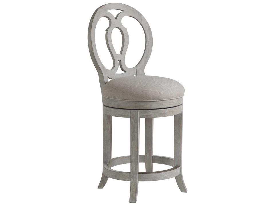Home Axiom Swivel Counter Stool Bianco Finish