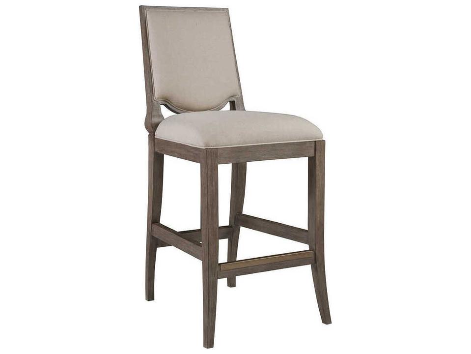 Home Beauvoir Upholstered Bar Stool in Grigio Finish