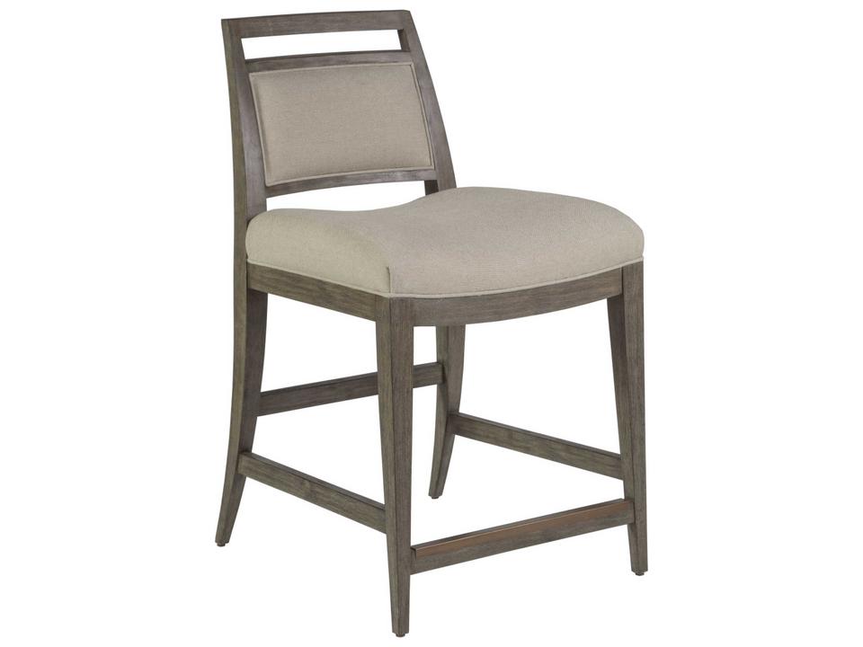 Home Cohesion Program Nico Upholstered Counter Stool Grigio Finish