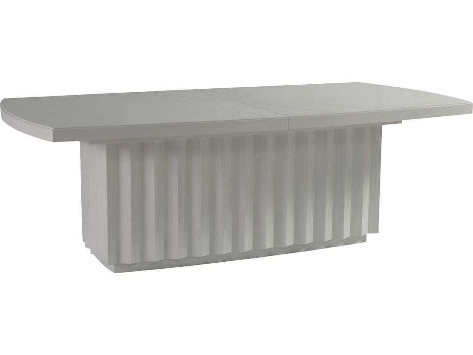 Signature Designs Sarto Extendable Rectangular Dining Table in Cerused White Grey