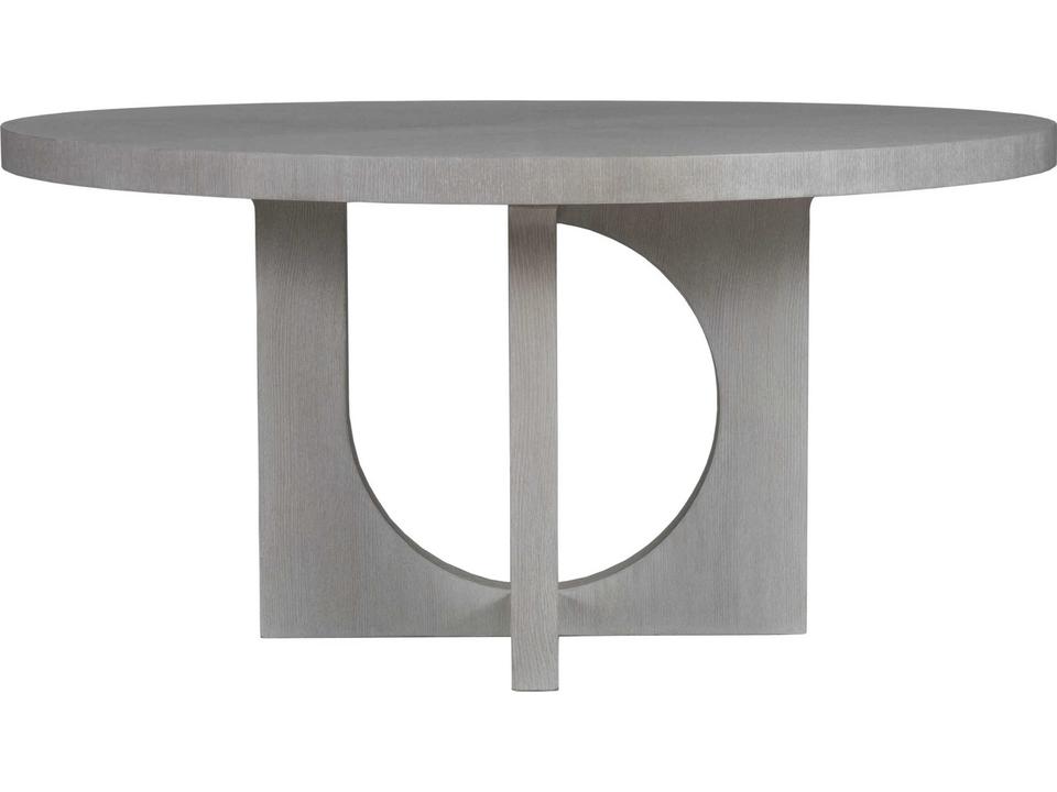 Home Signature Designs Apostrophe Round Dining Table in Misty Gray