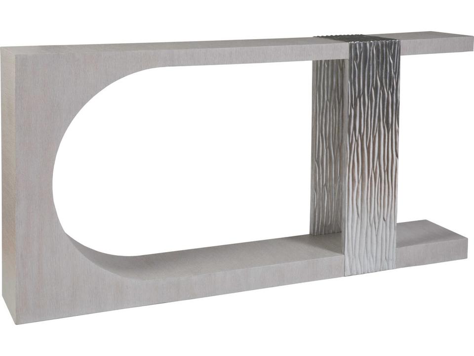 Home Sereno 72-Inch Rectangle Console Table in Misty White Gray Oak