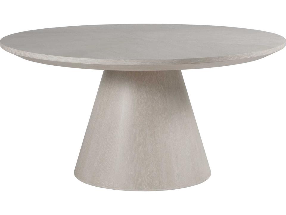 Mar Monte 60-Inch Round Dining Table Quartered White Oak Veneer