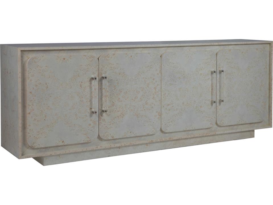 Baronet 88-Inch Media Console with Acrylic Nickel Pulls