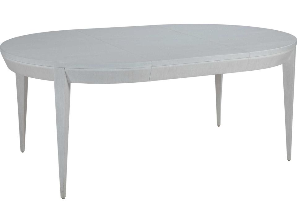 Home Signature Designs Marcel Round Oval Dining Table in Arctic White