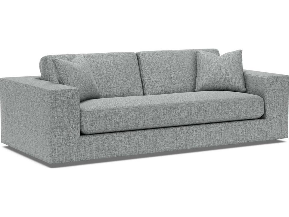 Vivien 3-Seat Track Arm Ultra Down Sofa with Throw Pillows