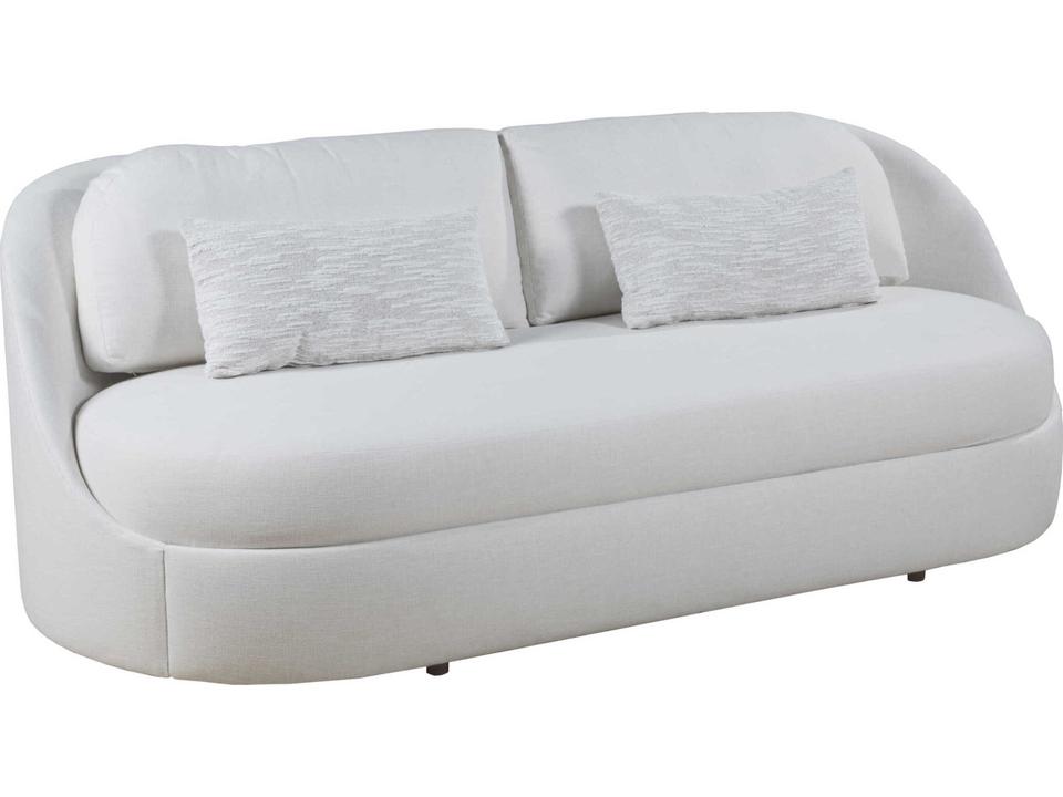 Home Ava 2-Seat Upholstered Bench Seat Sofa with Kidney Pillows