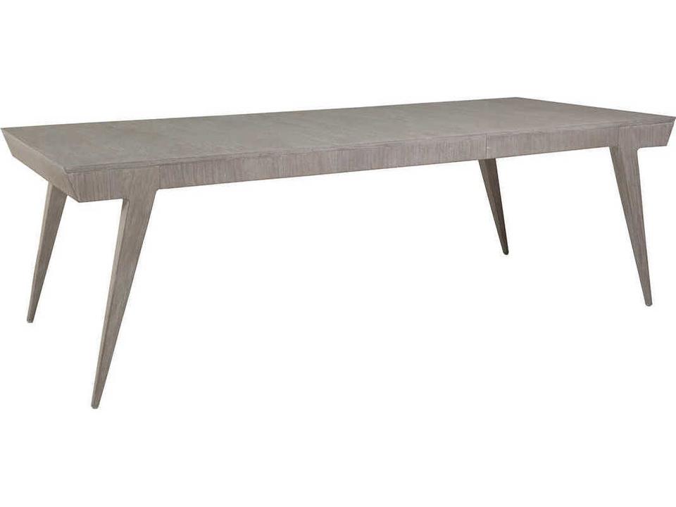 Home Haiku Rectangular Dining Table in Bianco Finish Mahogany