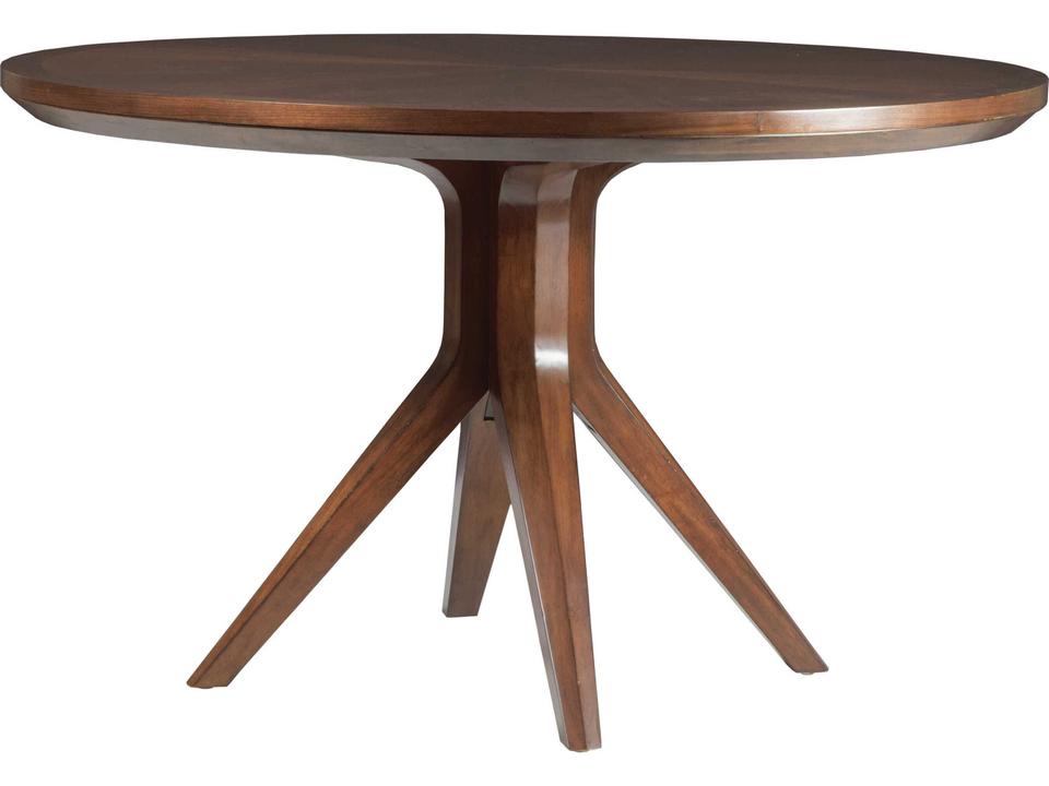 Home Beale 50-Inch Round Dining Table in Walnut Finish