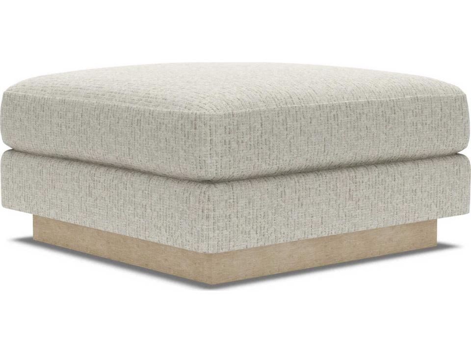 Lana Bumper Ottoman with Ultra Down Cushion in Shell Finish