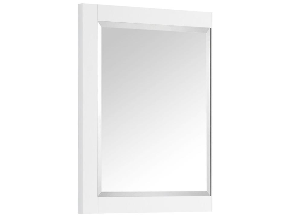 24 in. Bathroom Mirror in White