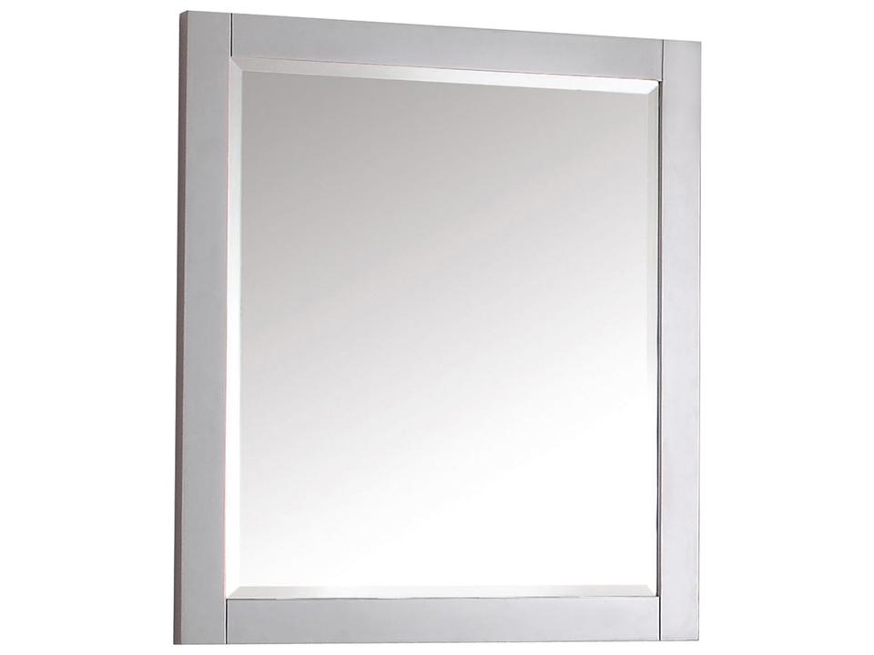 28 in. Bathroom Mirror in Chilled Gray