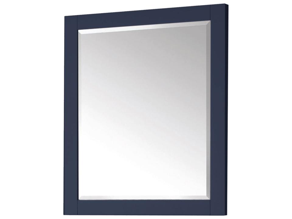 28 in. Bathroom Mirror in Navy Blue