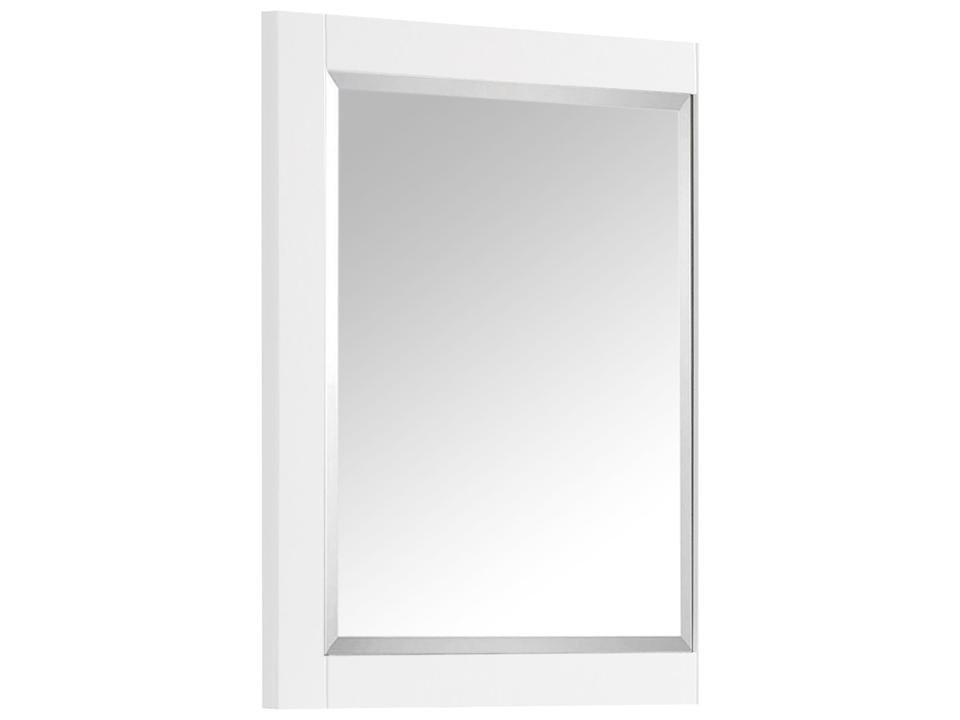 28 in. Bathroom Mirror in White