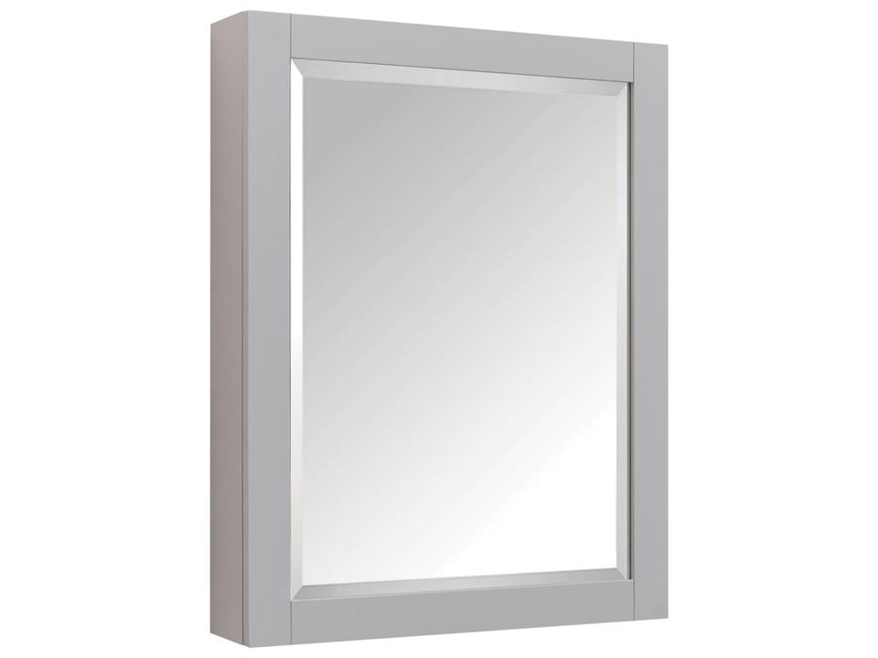 24 in. Mirror Cabinet in Chilled Gray
