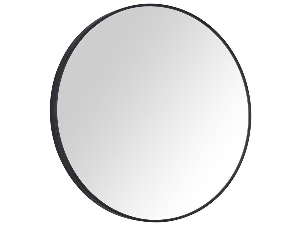 Avon 24 in. Bathroom Mirror with Matte Black Metal Frame