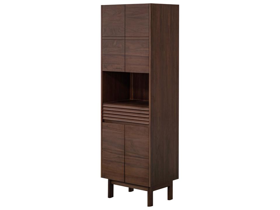 Carina 24 in. Bathroom Linen Cabinet in Coffee Teak