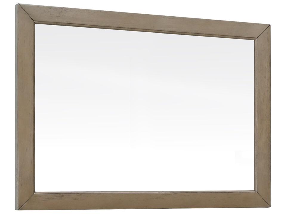 Everette 38 in. Bathroom Mirror in Gray Oak