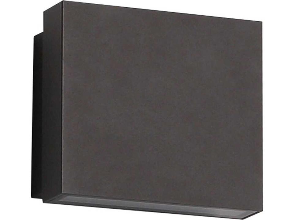 Avenue Outdoor 5-Inch Square 1-Light LED Wall Sconce in Black