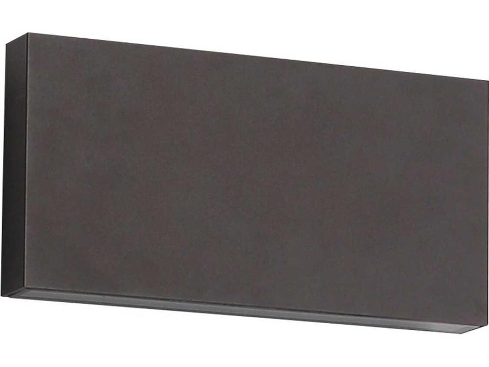 Avenue Outdoor Rectangular 1-Light LED Wall Sconce in Black